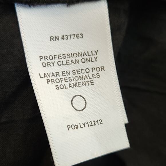 Laundry by Shelli Segal Black Eyelet Full Skirt Sz 10 - Picture 9 of 11